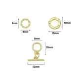 Assorted Artisan Toggle Clasps and Decorative Rings for necklace bracelet Making, Sku#Y1090
