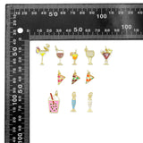 Cocktail, Boba Tea, Wine Glass, Pizza, Fish Pendant charm , Food&drink charm, Sku#Y1092