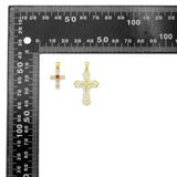 CZ Cross Pendant charm, Baguette cz cross, Sku#Y1093
