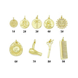 Celesital, Bee, Palm Tree, Angel, Zodiac, Hair Salon Charms, Sku#Y1094