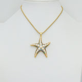 Large Pearl Starfish Pendant charm, Sku#Y1101