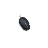 Gemstone Hamsa Evil Eye Pendants, Sku#Y1103