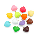 New colors!! 20mm Puffy Enamel Hearts Collection, Sku#Y1108