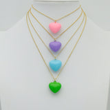 New colors!! 20mm Puffy Enamel Hearts Collection, Sku#Y1108