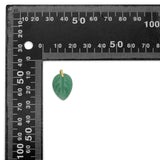 Carved Gemstone Leaf Charm Pendant,sku#Y1109