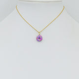 Colorful Enamel Doughnut Collection Pendant, Sku#Y1111