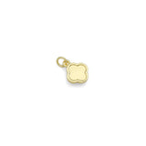 Turquoise Gold Tone Flower charm, Sku#Y1112