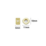Heart Crystal Sunburst Rectangle Spacer Beads for bracelet necklace making, Sku#Y1114