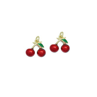 Enamel Cherry Charm, Sku#Y577