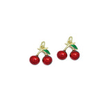 Enamel Cherry Charm, Sku#Y577