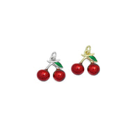 Enamel Cherry Charm, Sku#Y577