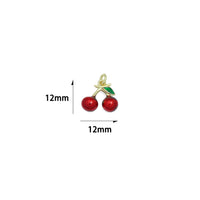 Enamel Cherry Charm, Sku#Y577