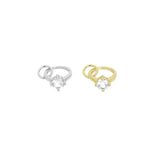 Small Diamond CZ Round Ring Charm, Sku#Y810