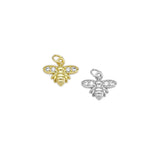 Clear CZ Tiny Cute Bee Charm, sku#Y874