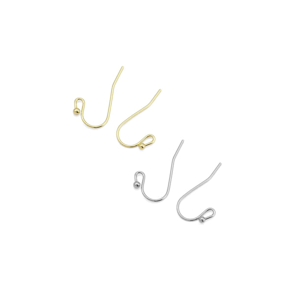 Gold Earring hooks Earring wire, Sku#Y883