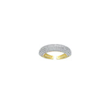 Dual Color CZ Adjustable Ring, Sku#Y971