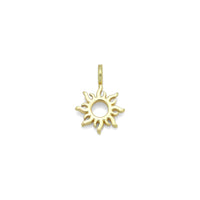 Cute Hollow out Gold Sun Charm Pendant, Sku#Y976