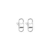 Stainless Steel Silver Double sides Lobser Clasp , Sku#Y993