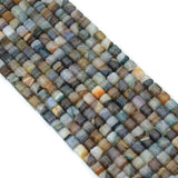 12x14mm Smooth Cube Grey Agate Beads, Sku#YK34
