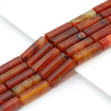 14x40mm Smooth Cylinder Agate Beads, Sku#YK36