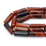 14x40mm Smooth Cylinder Agate Beads, Sku#YK36