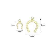 18K Gold Lucky Horse Shoe Shape Pendant/Charm, Z1310