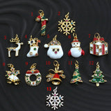 Enamel Colorful Christmas decoration Pendant,CZ Micro Pave Oil Drop pendant,Enamel Jewelry, Christmas Charm, sku#Z445