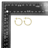 Gold ball end Hoop Earrings, Huggie earrings,Sku#ZX235