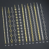 Elegant Link Bracelet Bracelet, Mixed Metal Chain bracelet collection, Sku#ZX235