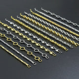 Elegant Link Bracelet Bracelet, Mixed Metal Chain bracelet collection, Sku#ZX235