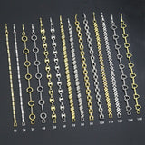 Elegant Link Bracelet Bracelet, Mixed Metal Chain bracelet collection, Sku#ZX235