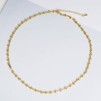 18k Gold Filled Oval link Ball Chain Necklace, sku#EF153