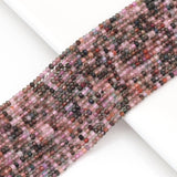 Multicolor Tourmaline Faceted Rondelle Beads, Sku#U1700