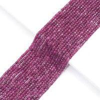 Genuine Ruby Faceted Cube Beads, 2.5mm, Sku#U1544