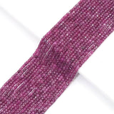 Genuine Ruby Faceted Cube Beads, 2.5mm, Sku#U1544