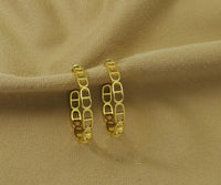 Gold Huggie Earrings, Sku#J344