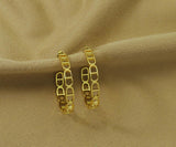 Gold Huggie Earrings, Sku#J344