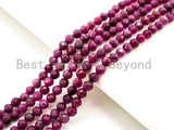 High Quality Natural Ruby Faceted Round 3mm Beads