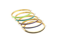 Thin Enamel Stackable Bracelet,X267