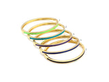 Thin Enamel Stackable Bracelet,X267