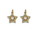 Gold Five Point Star Charm, Sku#Y712