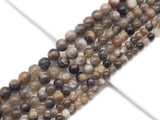 Natural Black Sunstone Round Smooth Beads, Sku#U1319