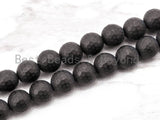 Wholesale Quality Faceted Matte Black Onyx Beads 3mm-16mm Natural Stones,Gemstones Beads, Round Beads, 15.5" Full Strand, SKU#Q1