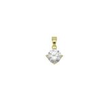 Big Round CZ Diamond Charm, Sku#LX473