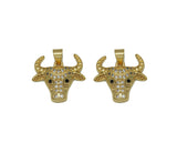 Gold Pave Ram Charm, Sku#LD303