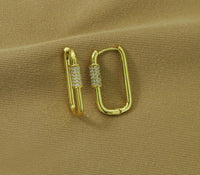 Gold Huggie Earrings, Sku#J341