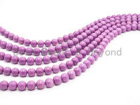 Top Quality Natural Genuine Phosphosiderite Smooth Round Beads, 8mm/10mm/12mm Purple Gemstone Beads,15.5 Full Strand,SKU#U178