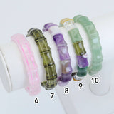 12x15mm Bamboo Shape Stretchy Bracelet, Sku#U1981