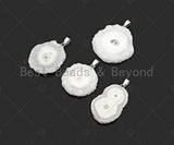 High Quality Natural Druzy Agate Irregular Shape Pendant, White Necklace Agate Pendant, 40mm,28-36mm,Sku#YK16
