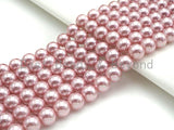 Natural Mother of Pearl Blush Pink Round Smooth beads, 8mm/10mm/12mm Pink MOP Beads, 15.5inch strand, SKU#T148